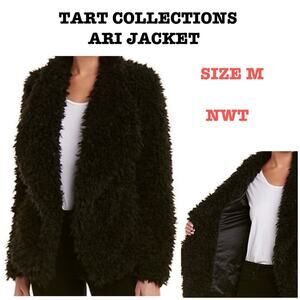 Tart Collections Teddy Bear Sherpa Open Front
Coat SZ M $248